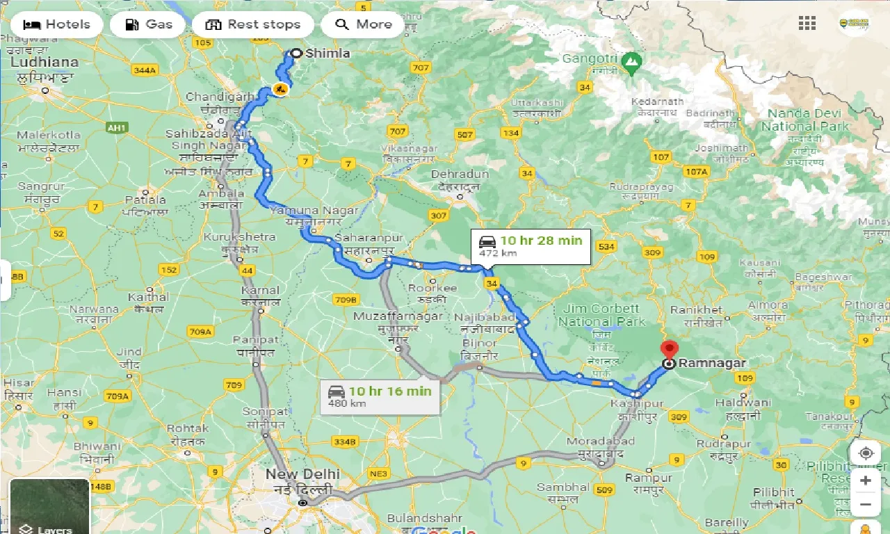 shimla-to-ramnagar-one-way