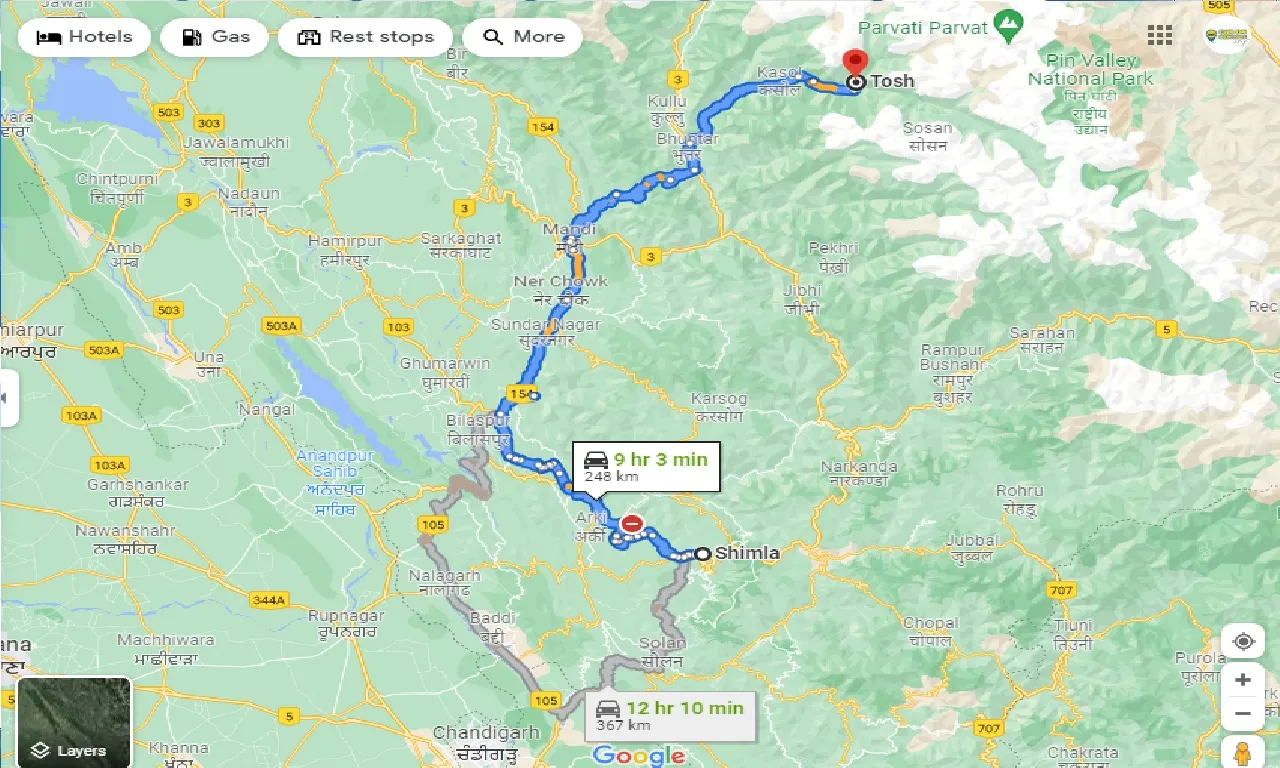 shimla-to-tosh-taxi