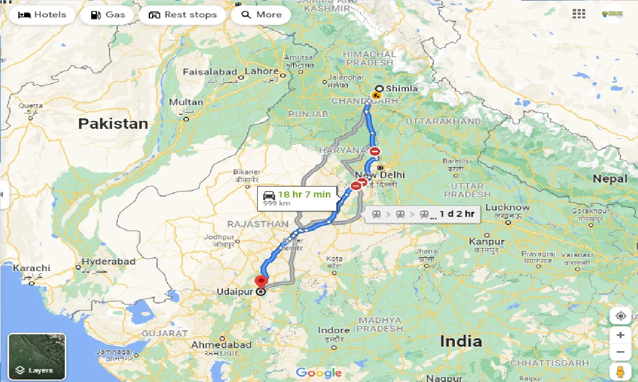 shimla-to-udaipur-taxi