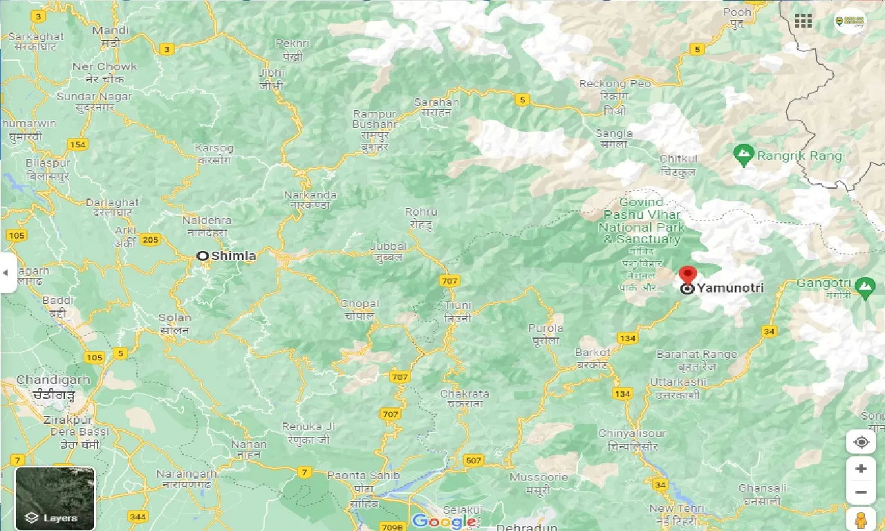 shimla-to-yamunotri-one-way