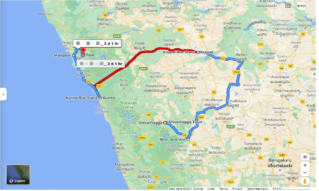 shimoga-to-goa-round-trip