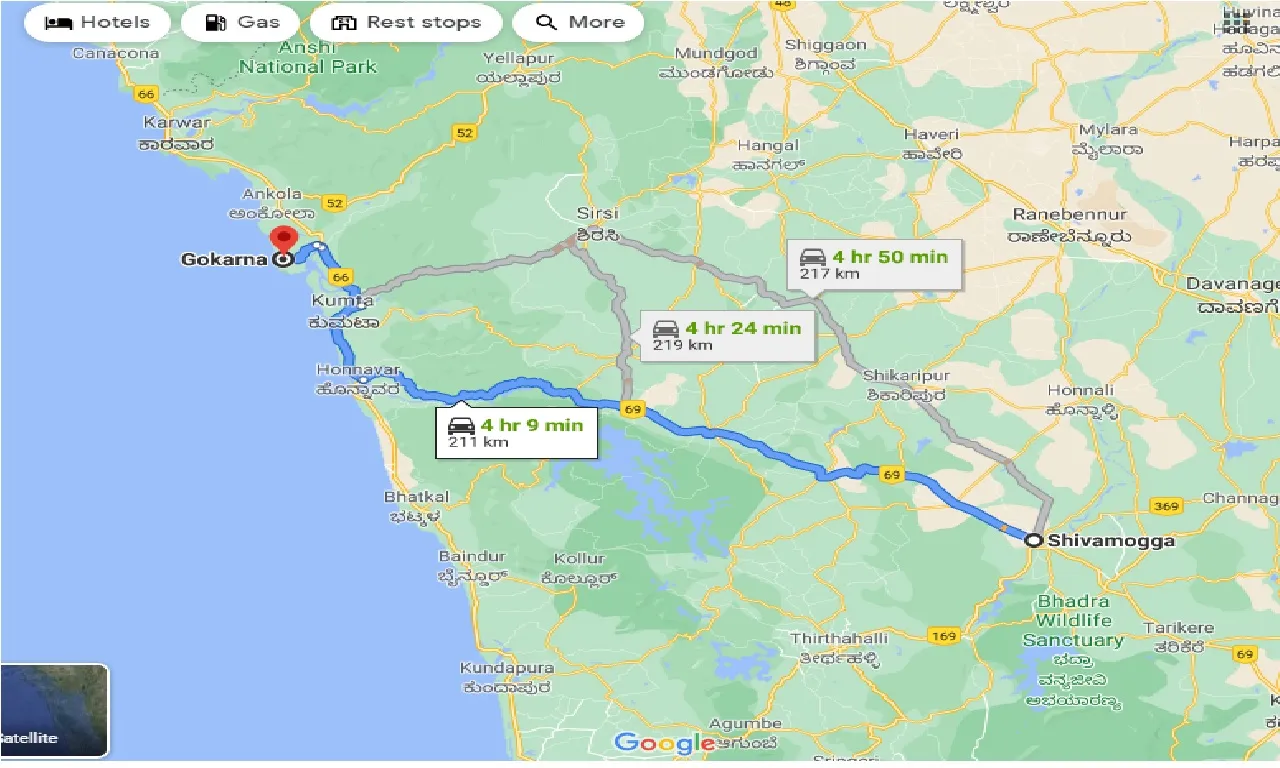 shimoga-to-gokran-taxi