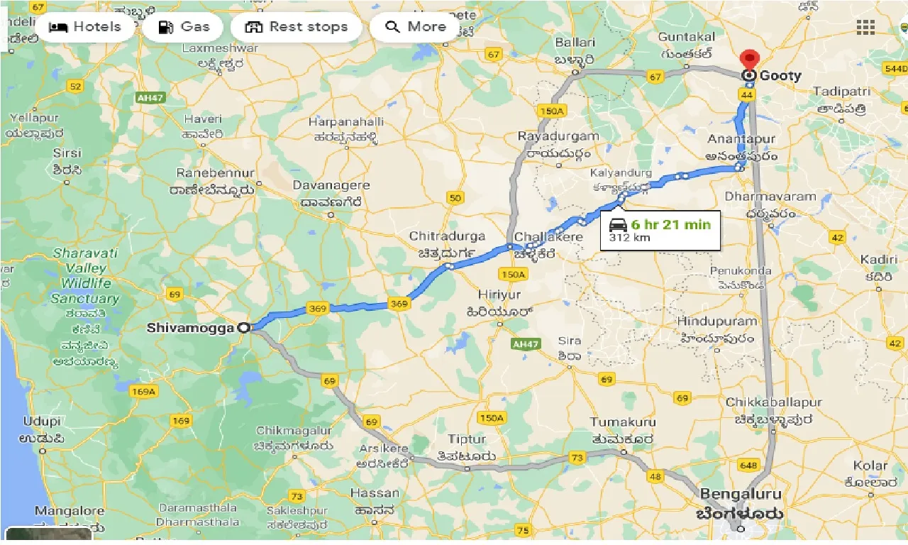 shimoga-to-gooty-taxi