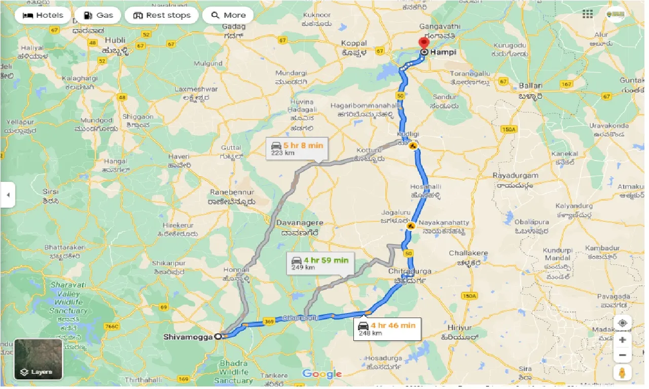 shimoga-to-hampi-round-trip