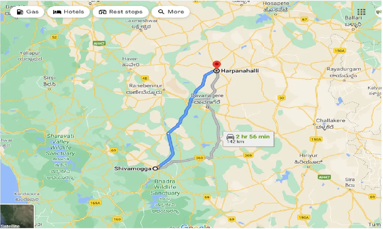 shimoga-to-harpanahalli-taxi