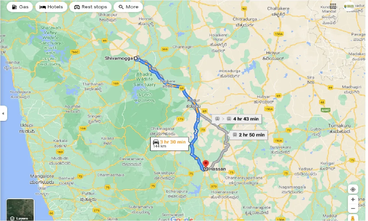 shimoga-to-hassan-round-trip