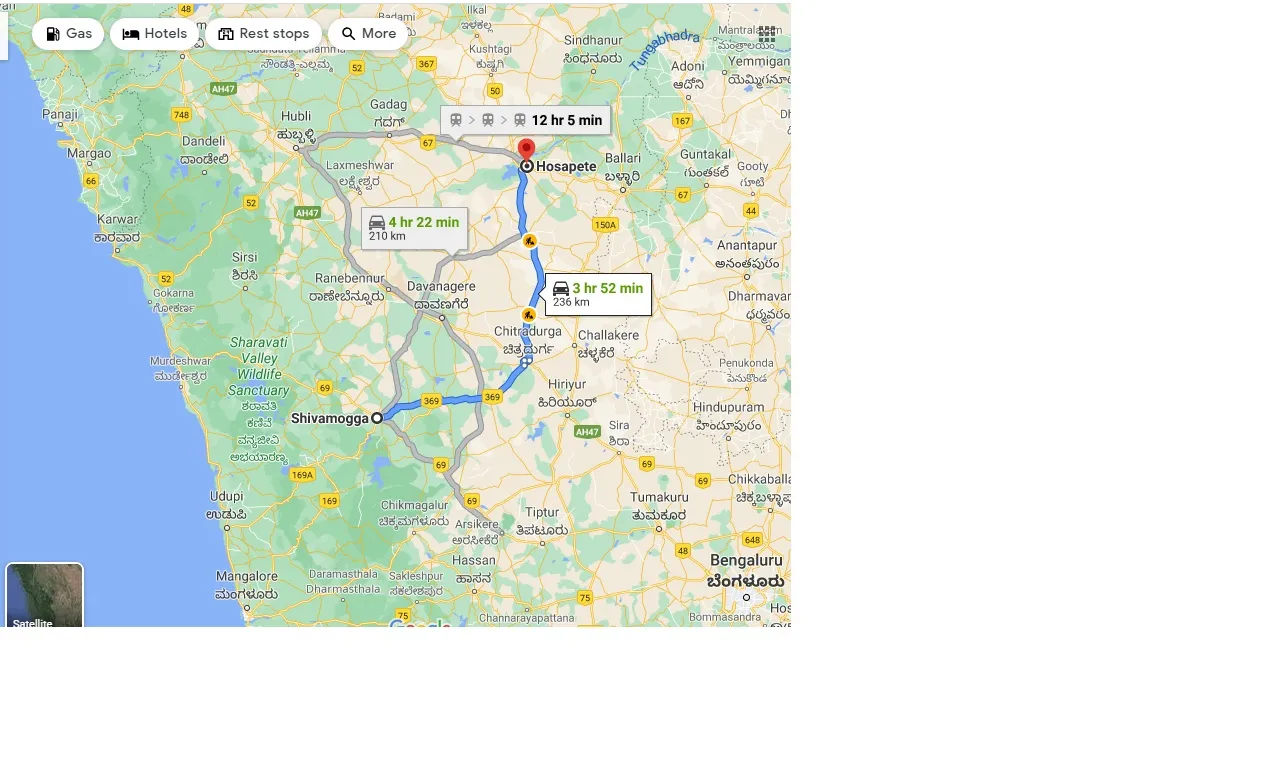 shimoga-to-hosapete-taxi
