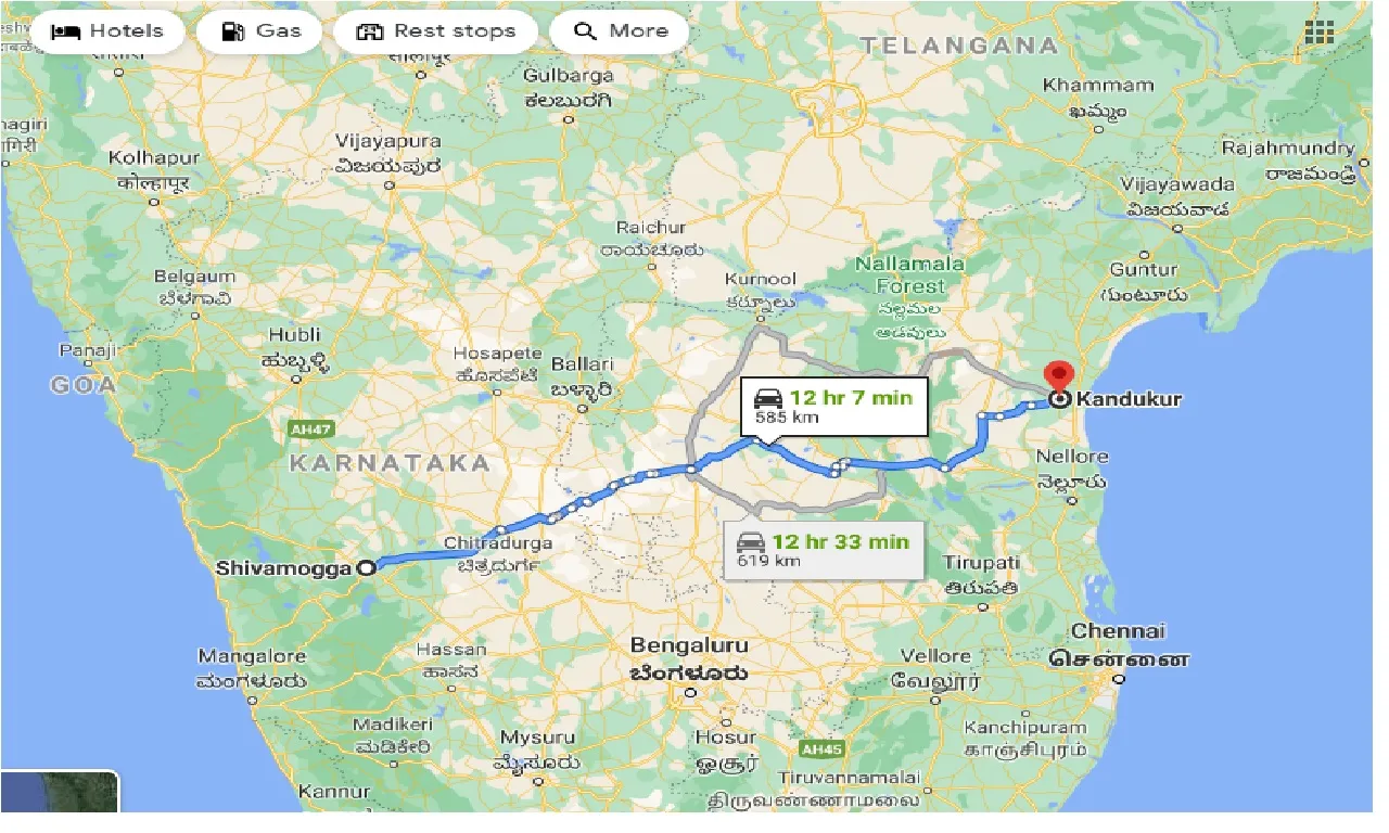 shimoga-to-kandukur-taxi