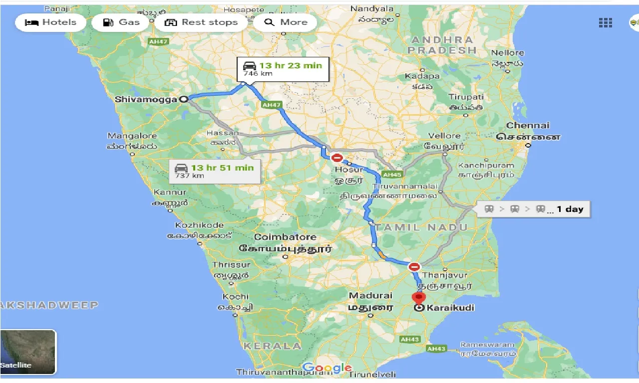 shimoga-to-karaikudi-taxi