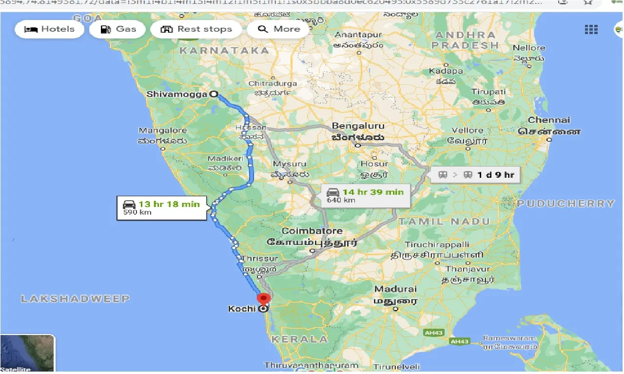 shimoga-to-kochi-taxi