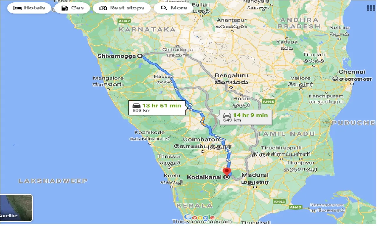 shimoga-to-kodaikanal-taxi