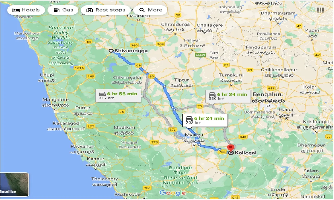 shimoga-to-kollegal-taxi