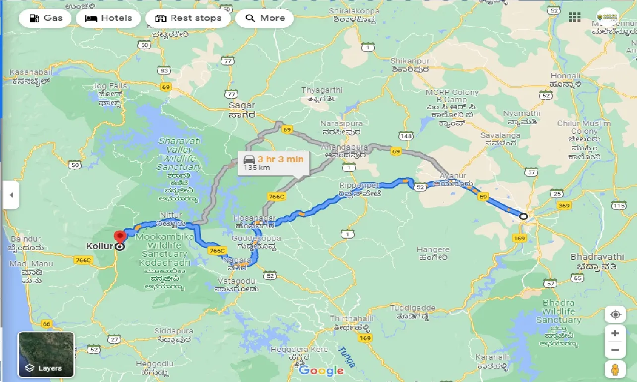 shimoga-to-kollur-round-trip