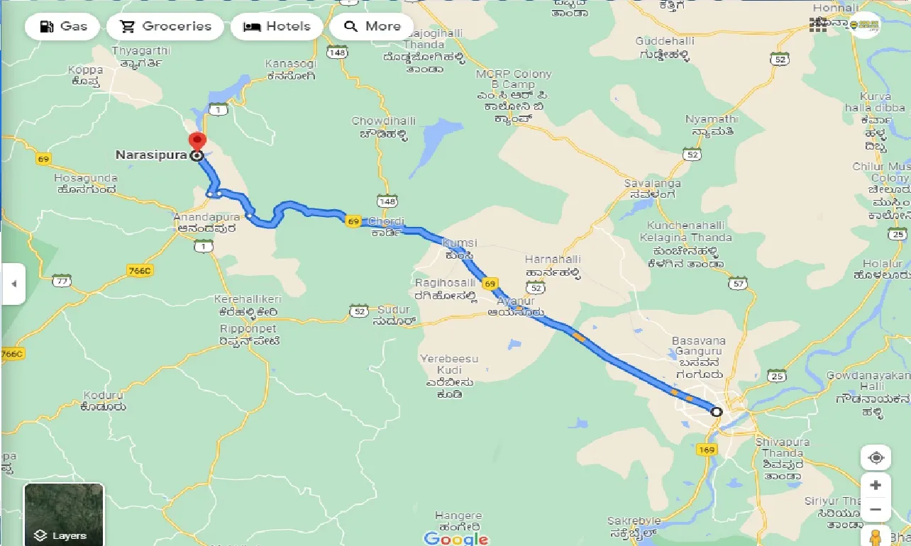 shimoga-to-narasipura-round-trip