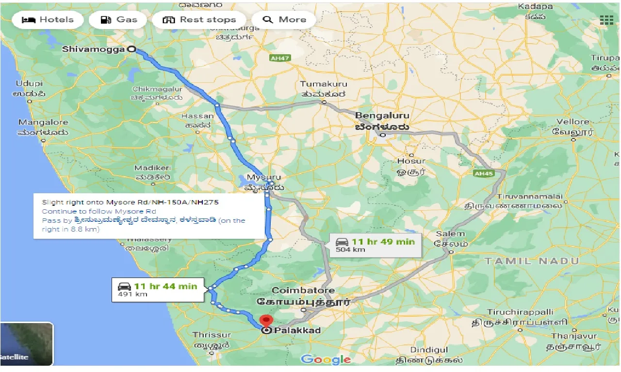 shimoga-to-palakkad-taxi