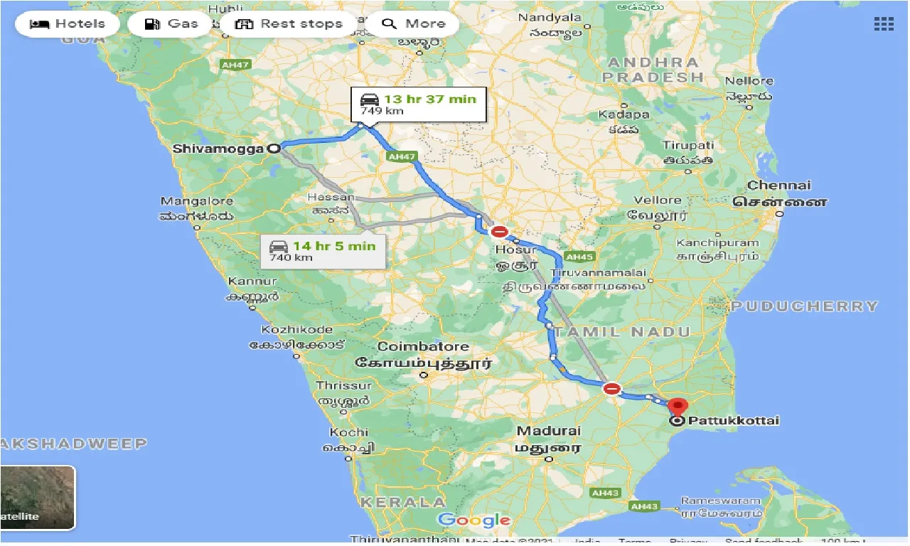 shimoga-to-pattukkottai-taxi