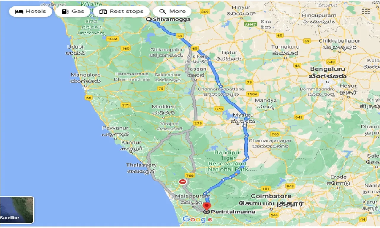 shimoga-to-perintalmanna-taxi