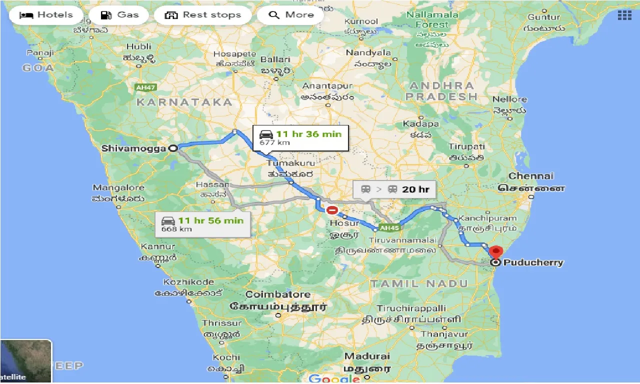 shimoga-to-puducherry-taxi