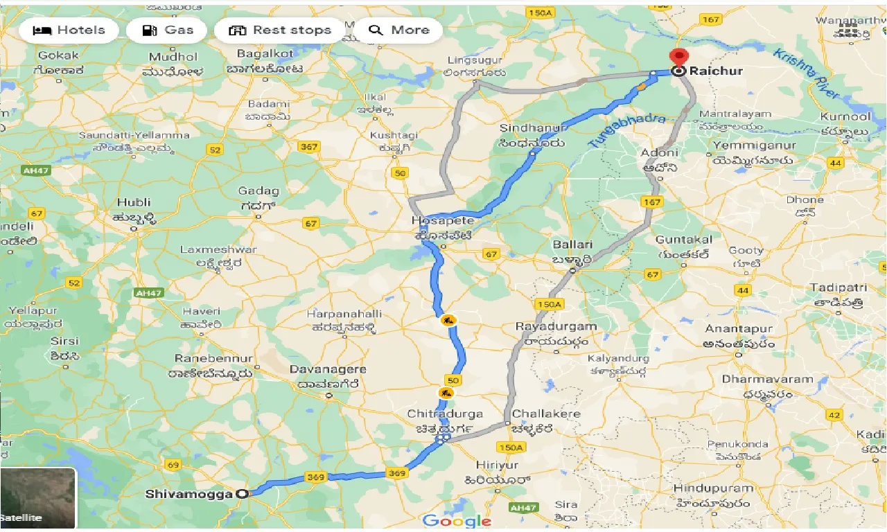 shimoga-to-raichur-taxi
