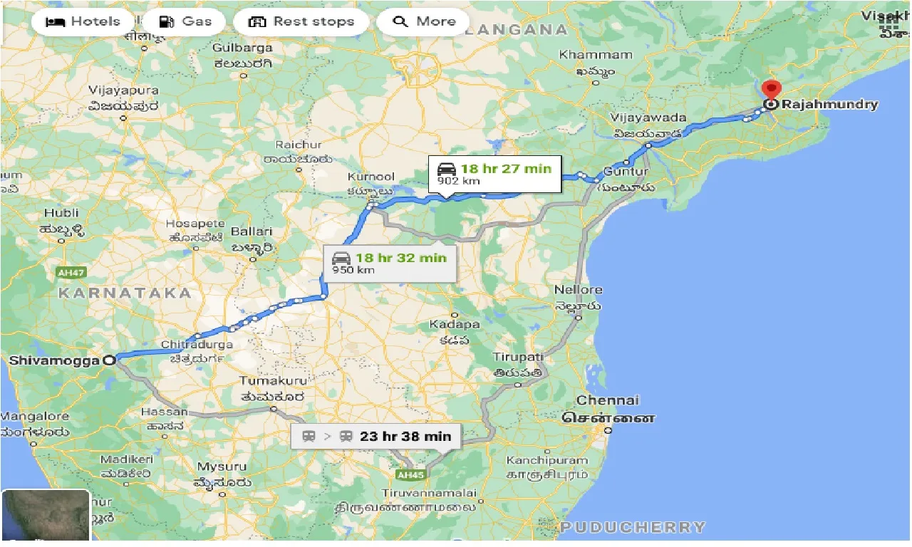 shimoga-to-rajahmundry-taxi