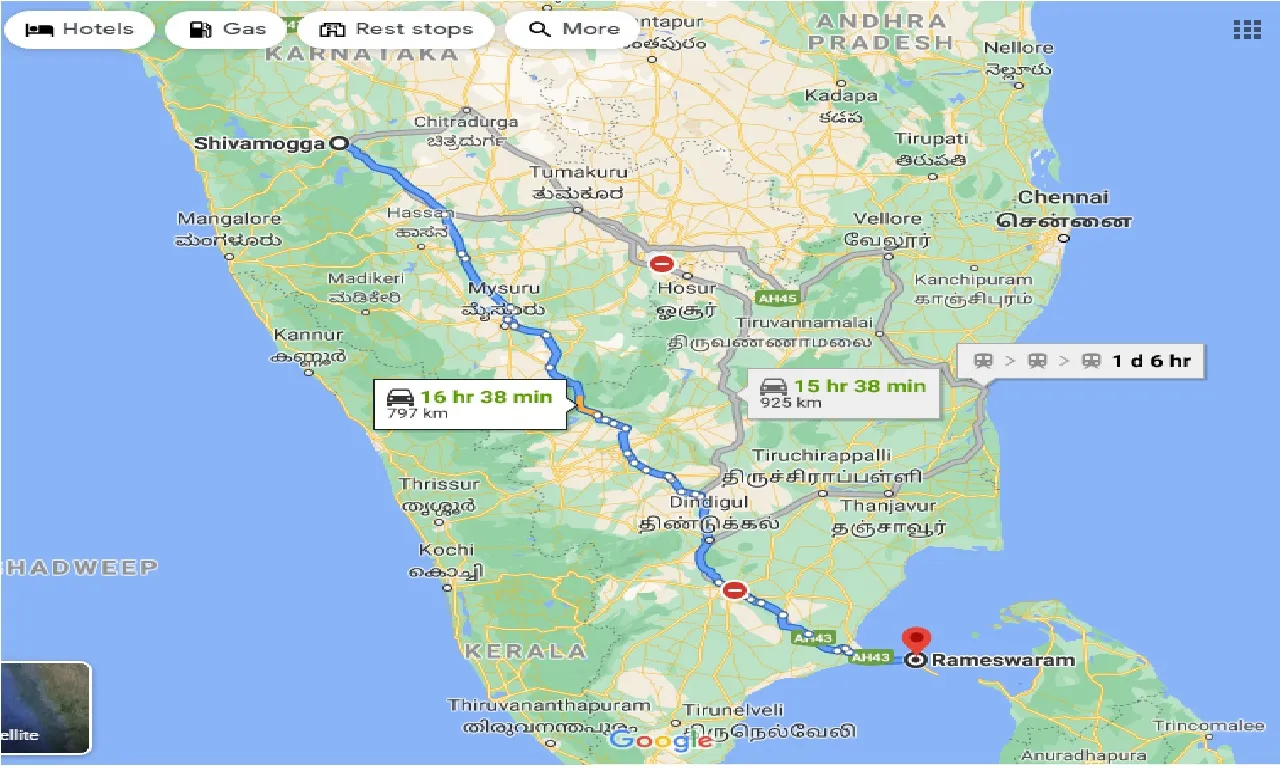 shimoga-to-rameswaram-taxi