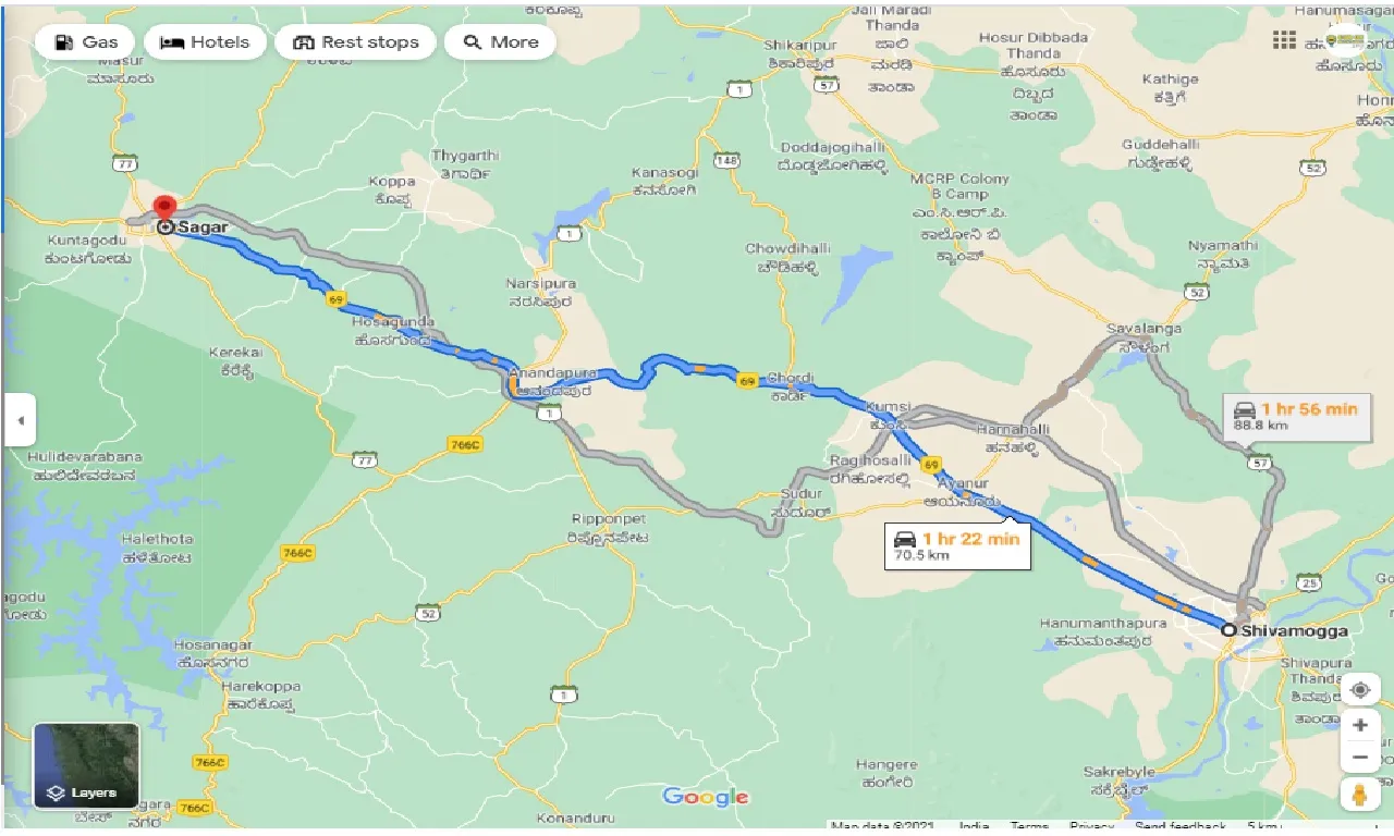 shimoga-to-sagar-round-trip