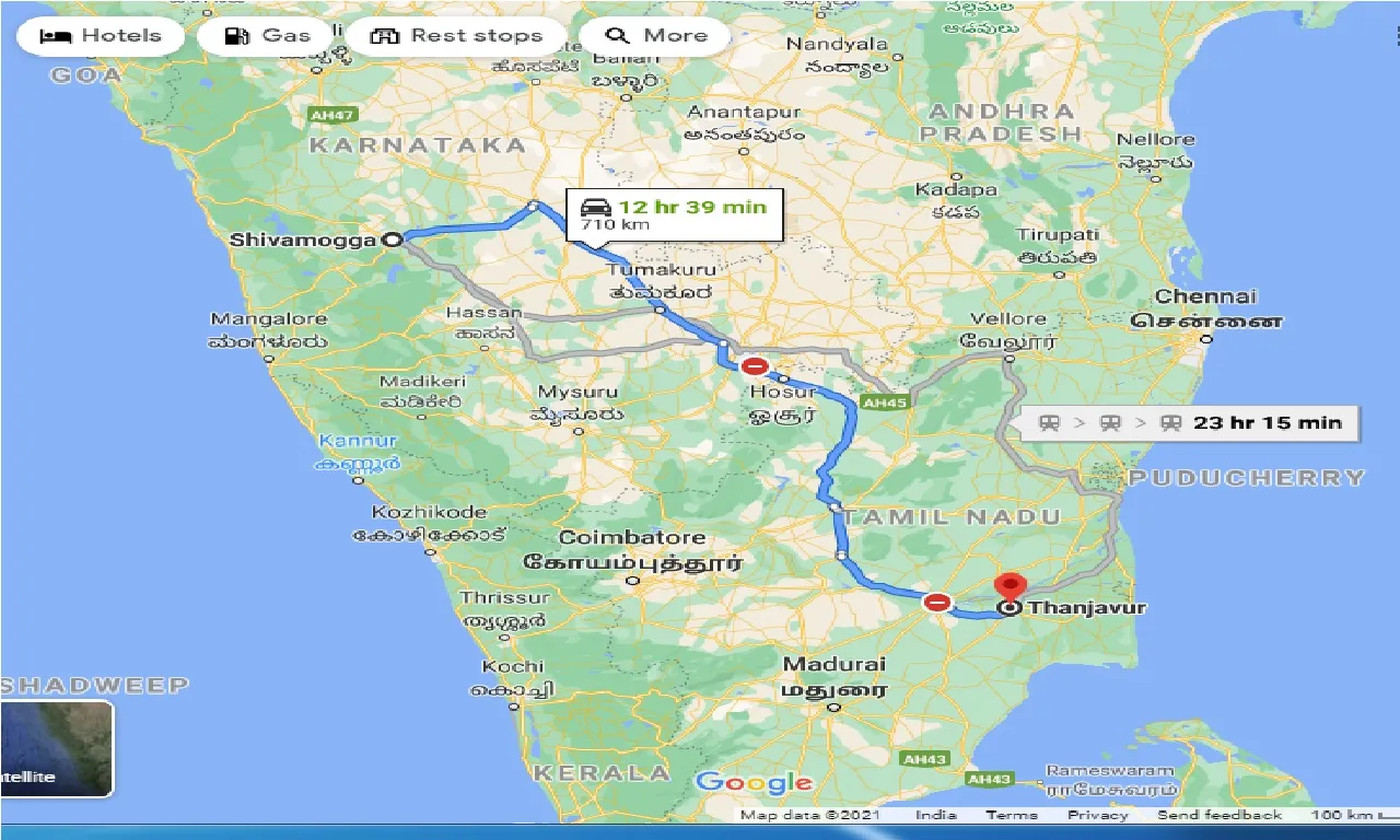 shimoga-to-thanjavur-taxi