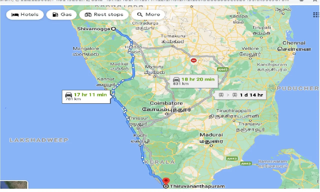 shimoga-to-thiruvananthapuram-taxi