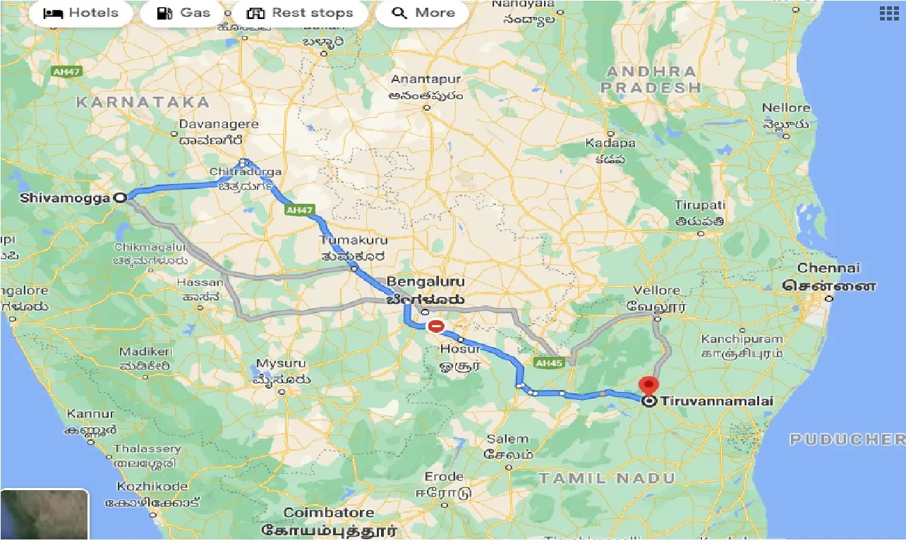 shimoga-to-tiruvannamalai-taxi