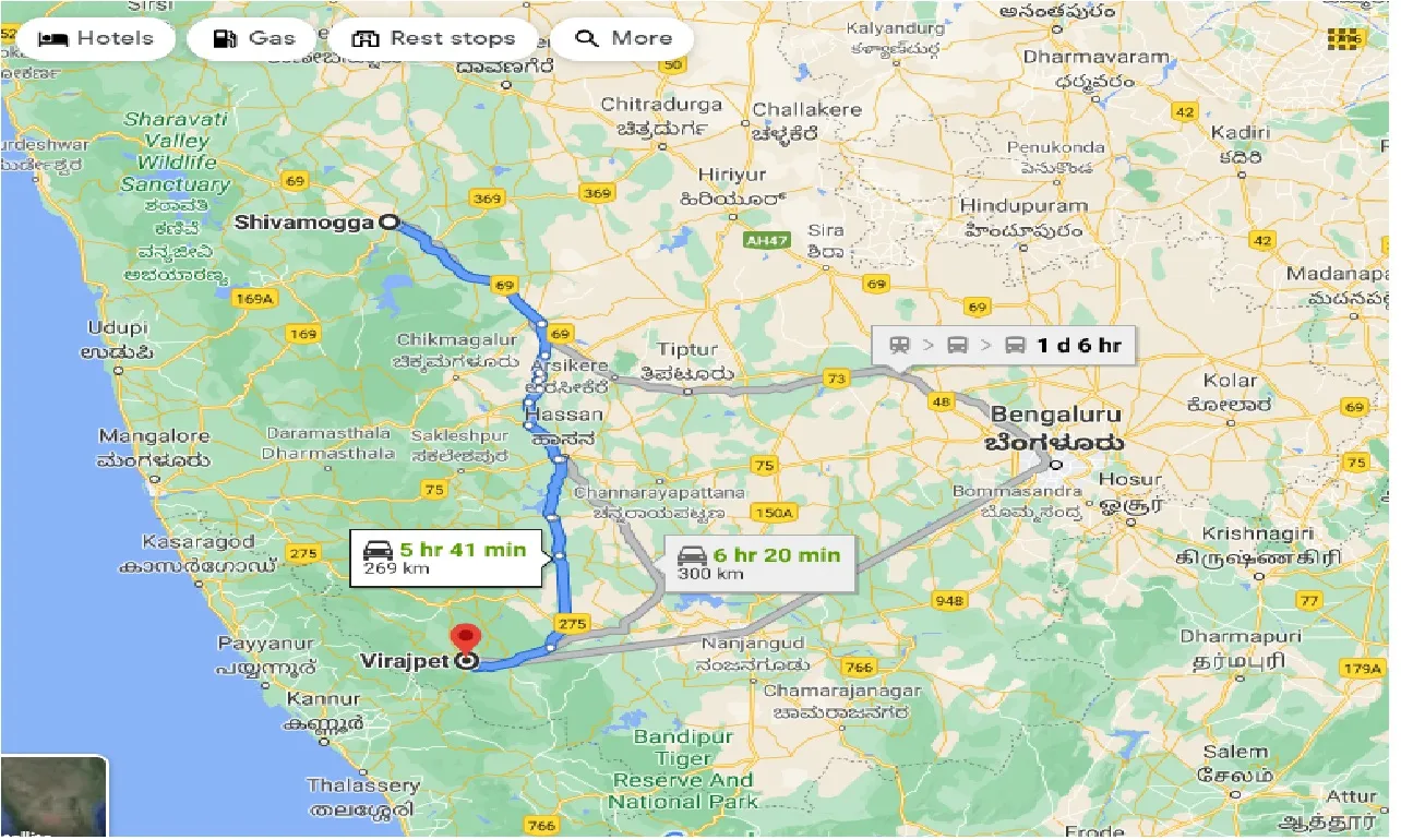 shimoga-to-virajpet-taxi