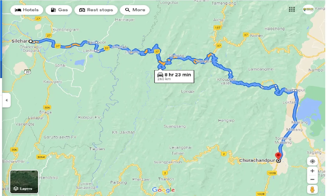 silchar-to-churachandpur-one-way