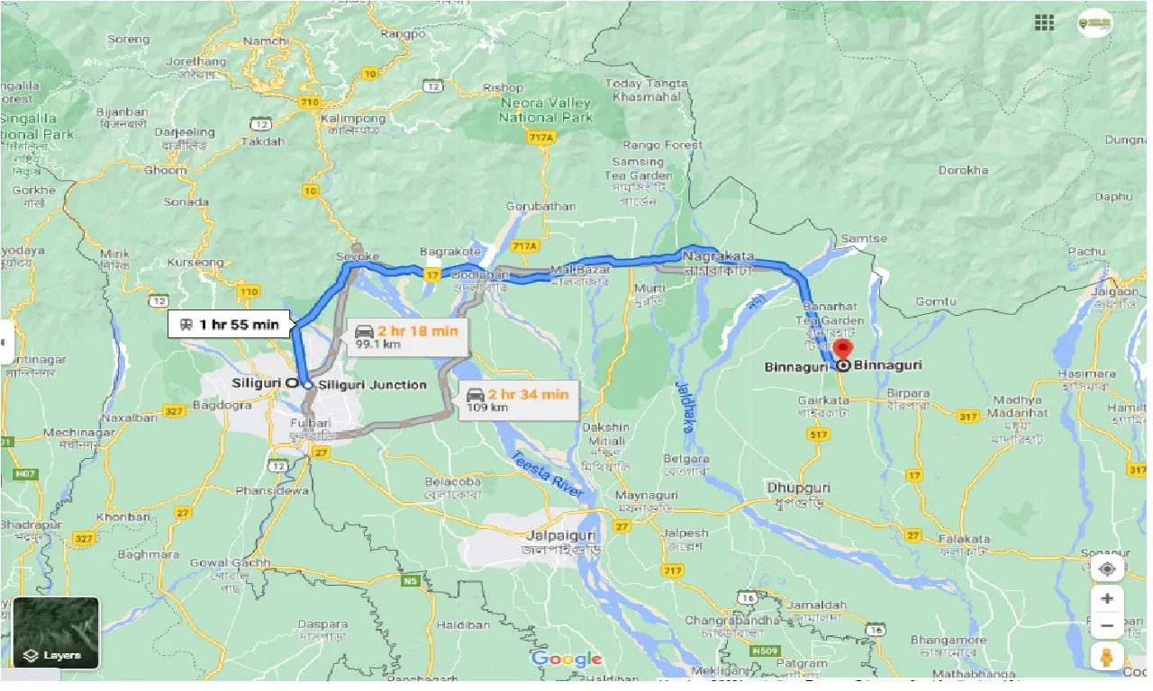 siliguri-to-binnaguri-round-trip