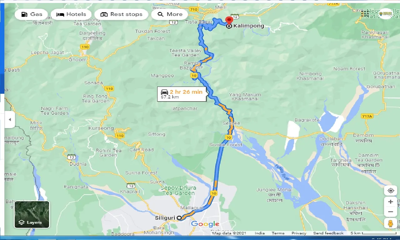 siliguri-to-kalimpong-one-way