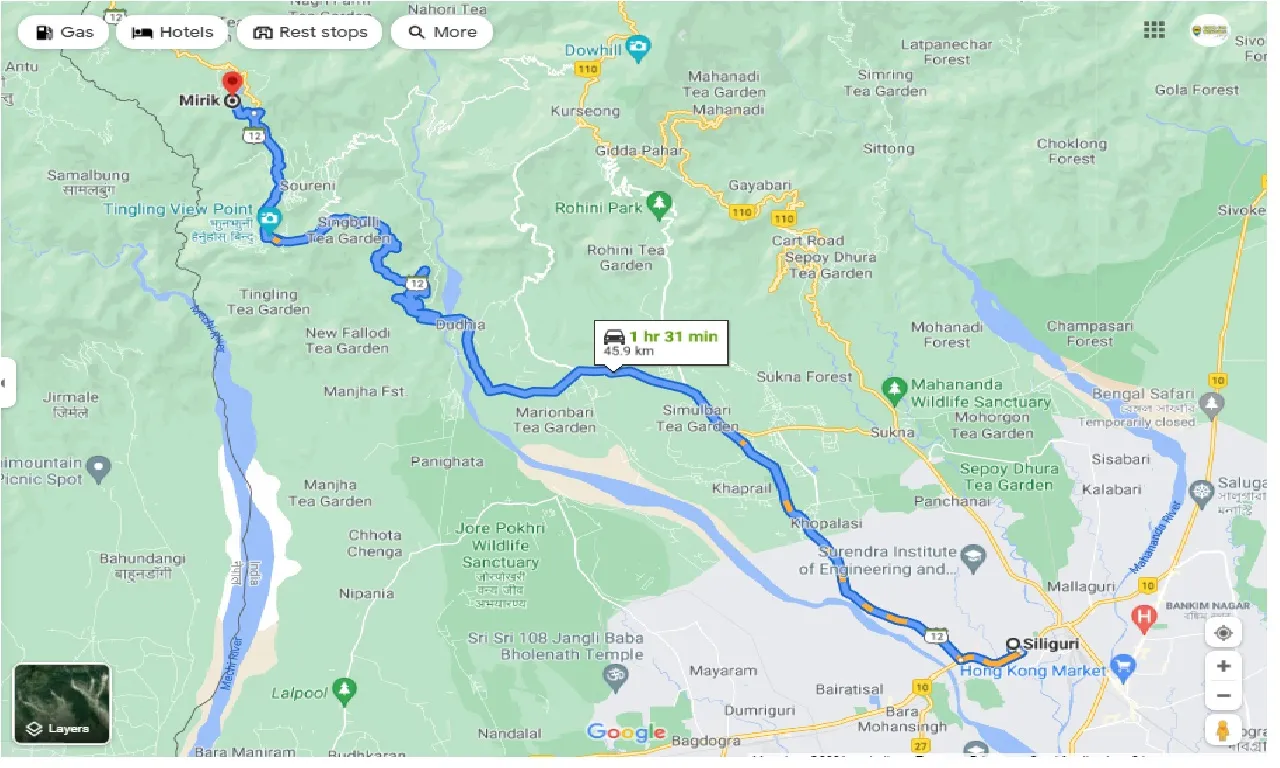 siliguri-to-mirik-round-trip