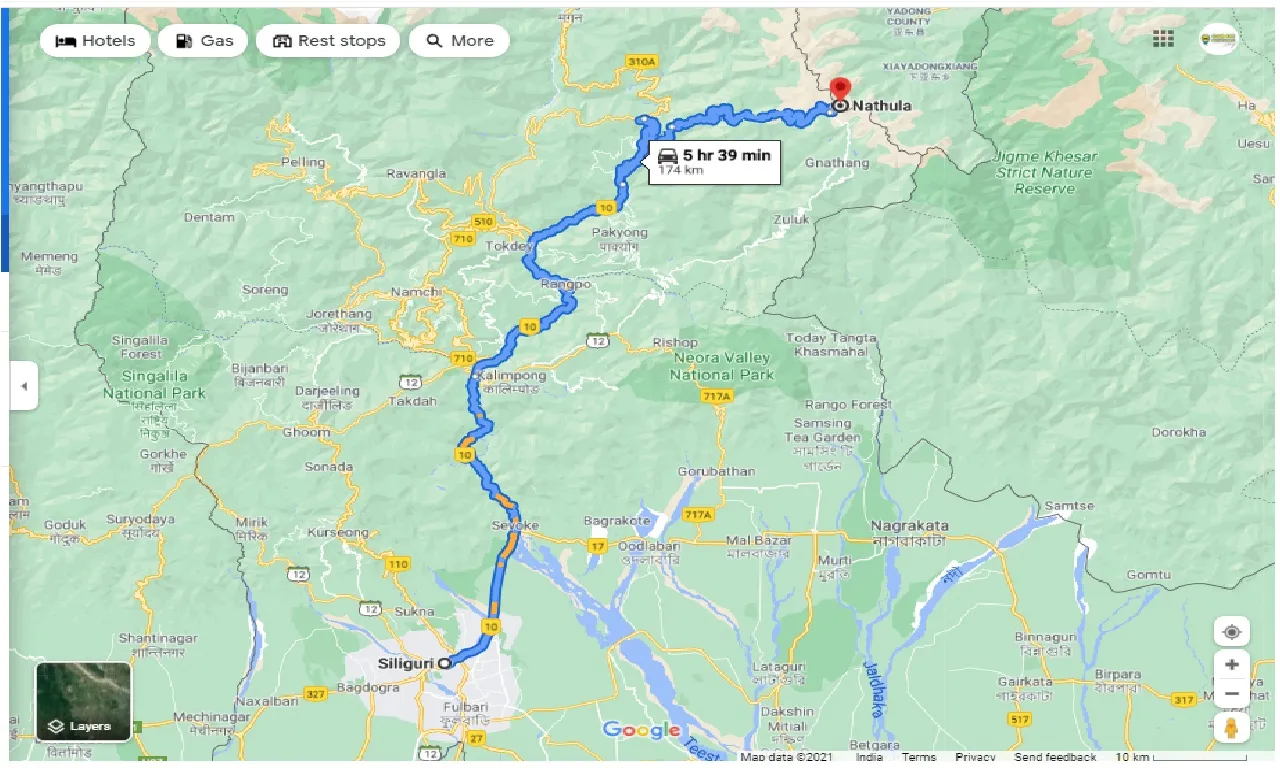 siliguri-to-nathula-one-way