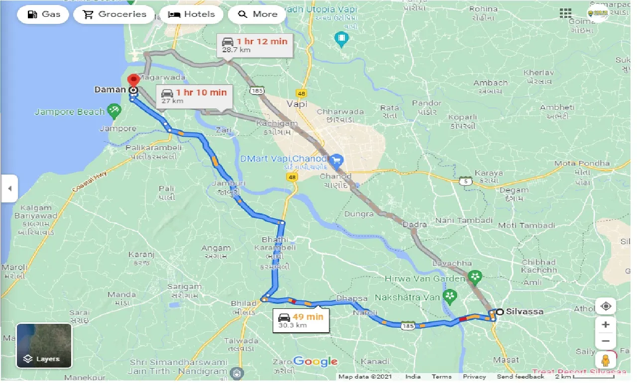 silvassa-to-daman-one-way