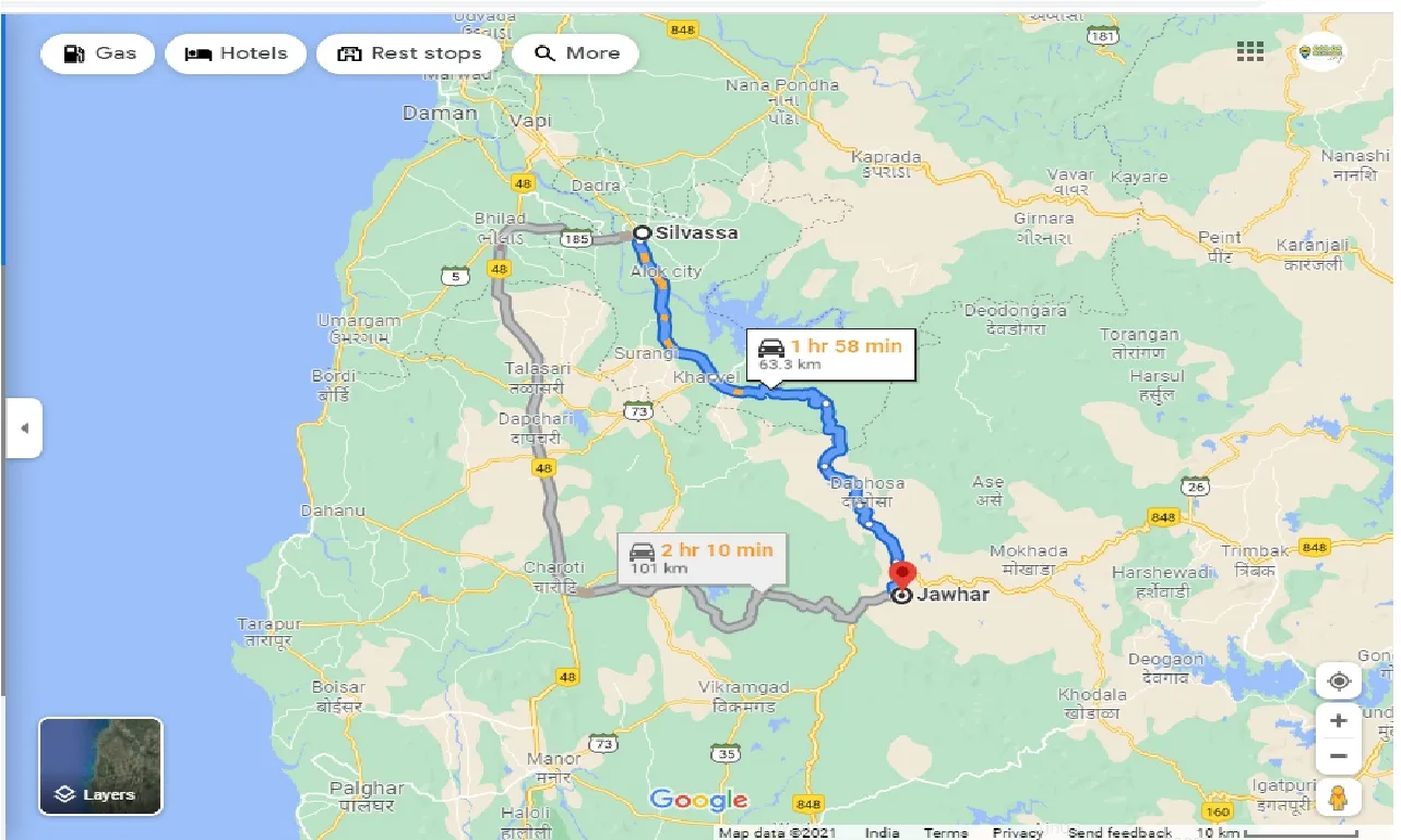 silvassa-to-jawhar-round-trip
