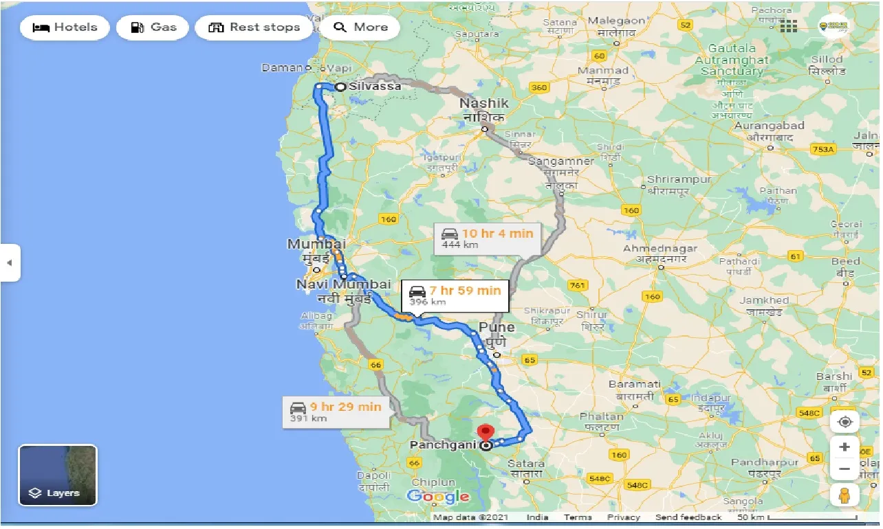 silvassa-to-panchgani-round-trip