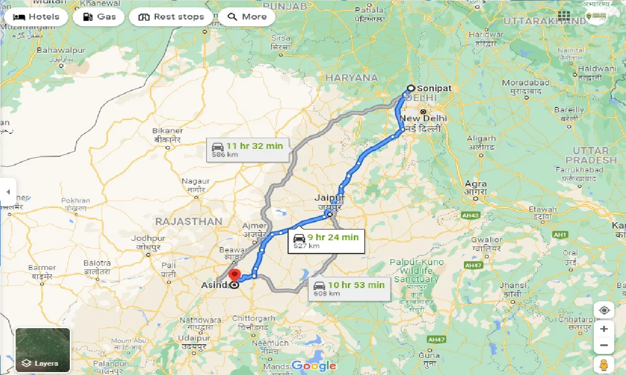 sonipat-to-asind-taxi