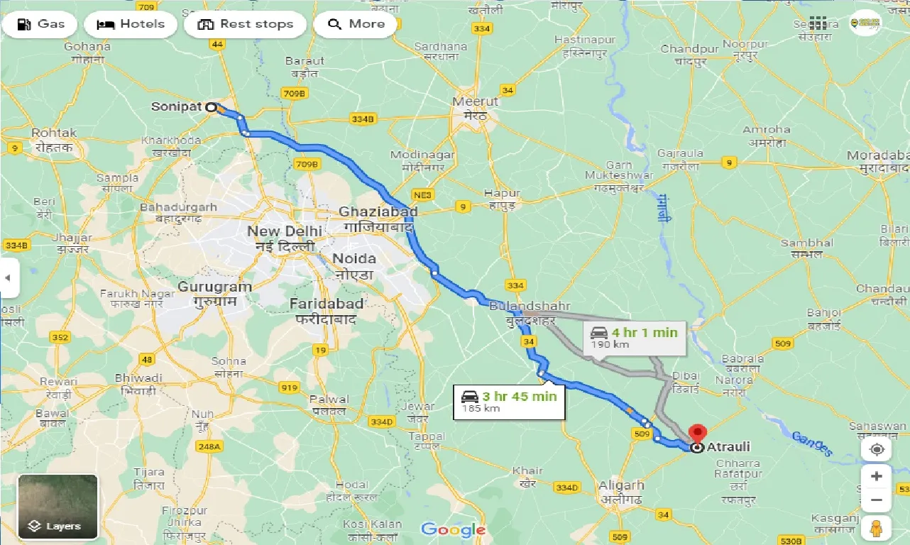 sonipat-to-atrauli-one-way