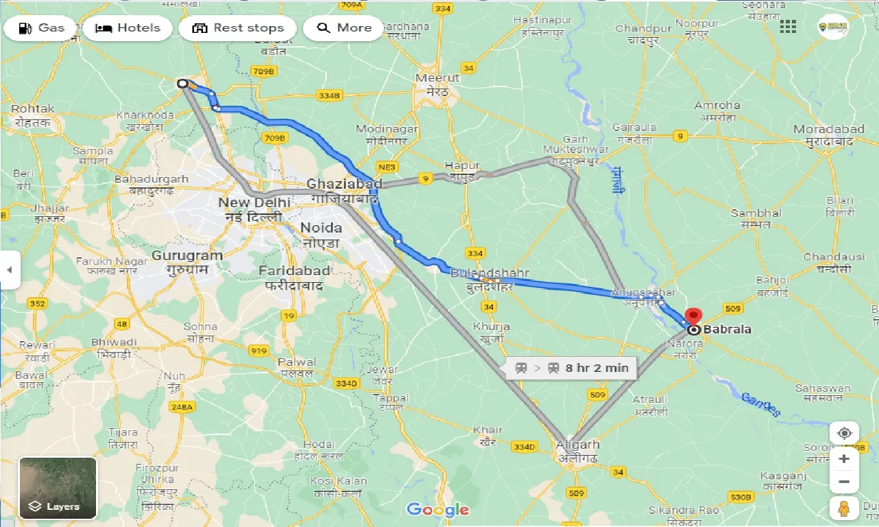 sonipat-to-babrala-one-way