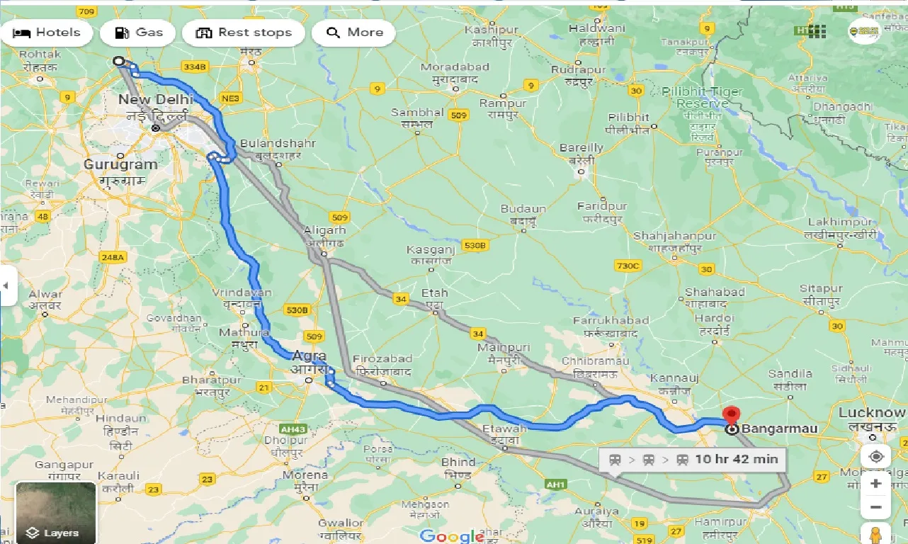 sonipat-to-bangarmau-taxi