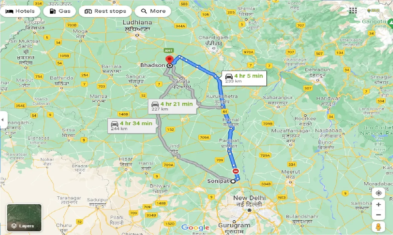 sonipat-to-bhadson-taxi