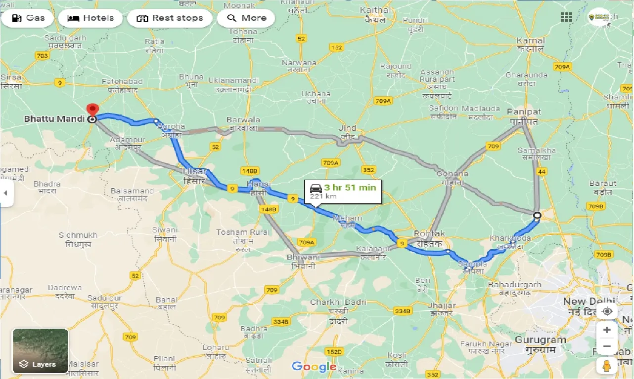 sonipat-to-bhattu-mandi-one-way