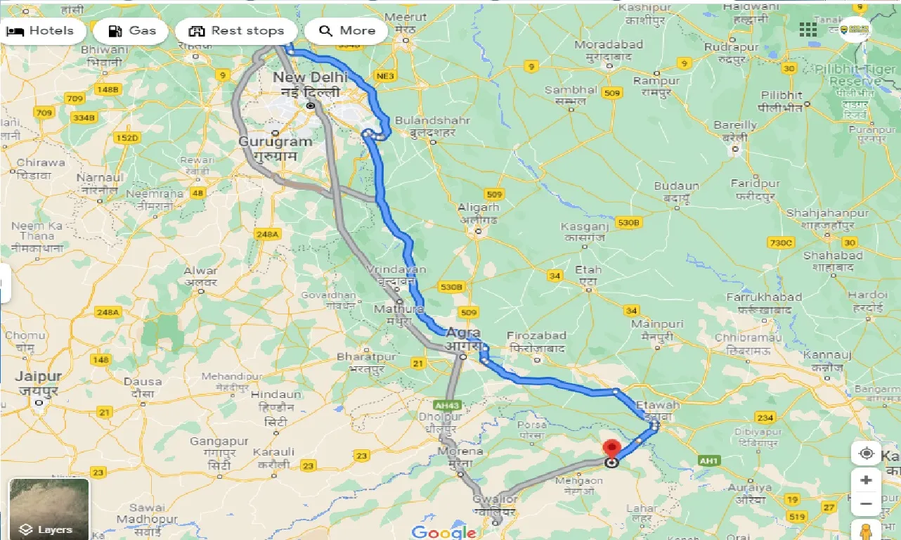 sonipat-to-bhind-one-way