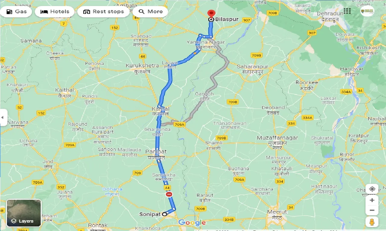 sonipat-to-bilaspur-haryana-one-way