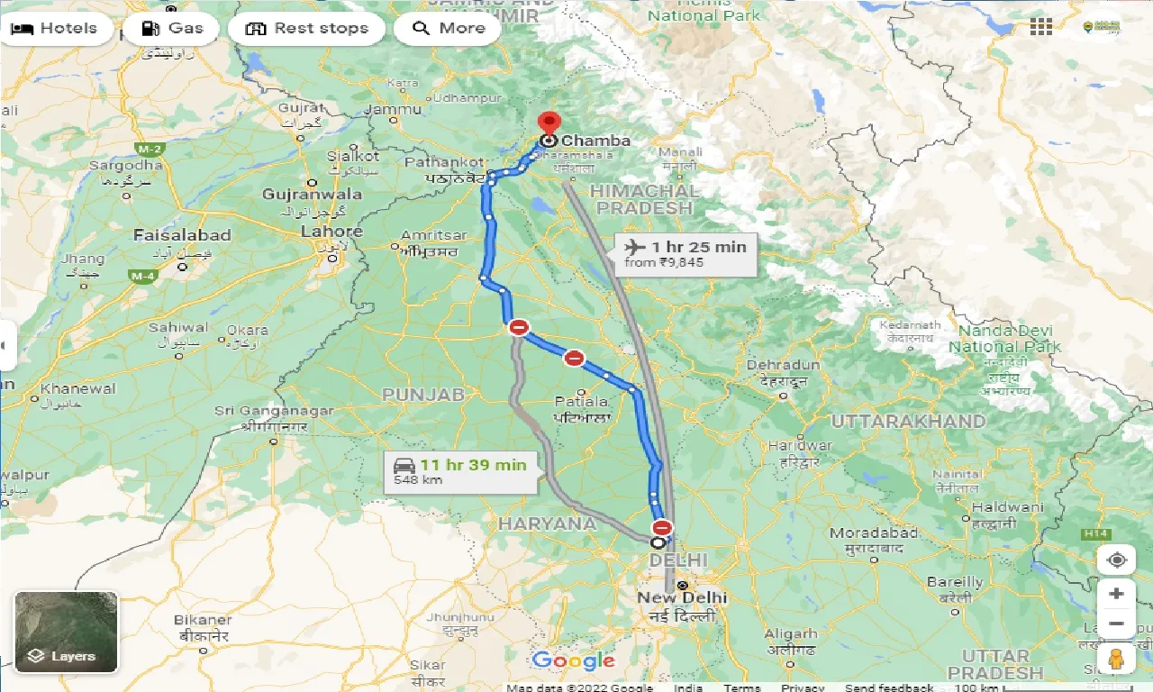 sonipat-to-chamba-one-way