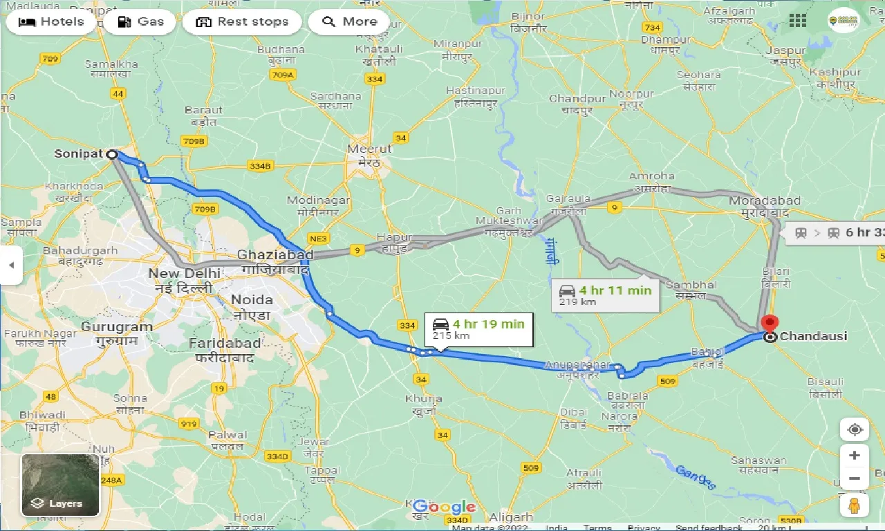 sonipat-to-chandausi-one-way