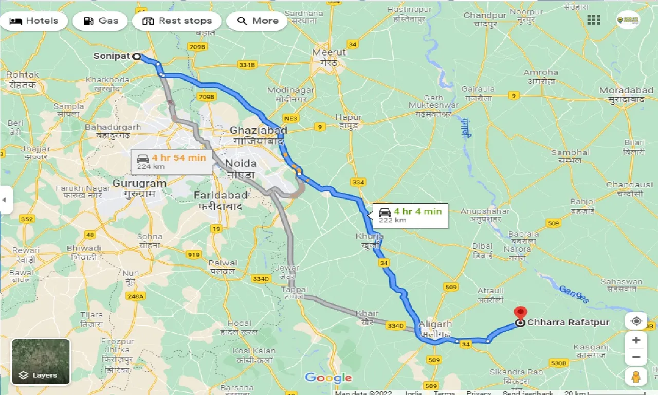 sonipat-to-chharra-rafatpur-one-way