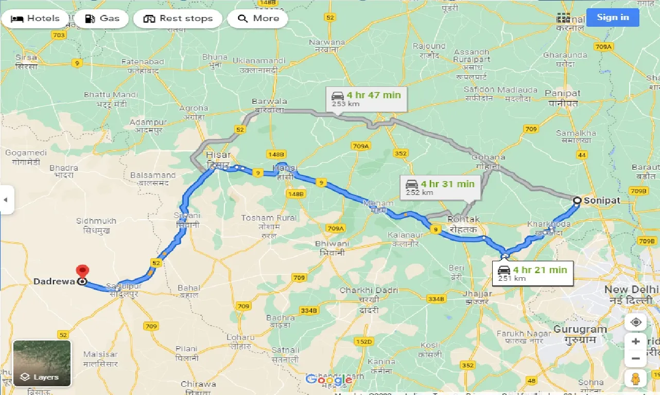 sonipat-to-dadrewa-taxi